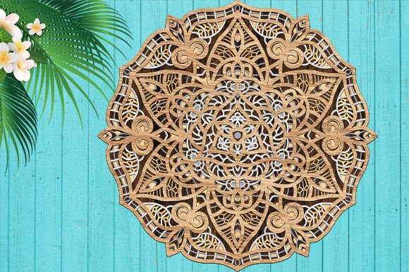 3D Laser Cut Mandala Flower: A Modern Art Decor Solution for Every Home