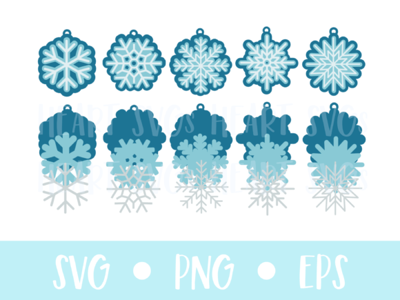 3D Layered Snowflake Gift Tag: A Creative Digital Cut File for All