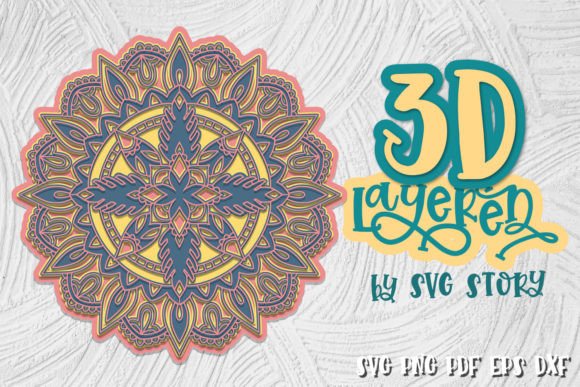 3D Mandala 12 SVG Yoga Design Hamsa: A Fusion of Art, Spirituality, and Modern Craftsmanship