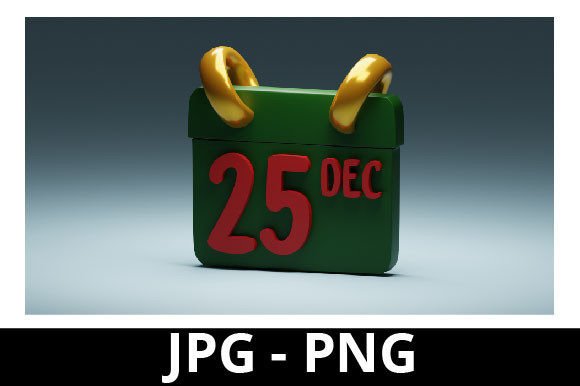 Evaluating the 3D Rendered 25th December Calendar for Holiday Design Projects