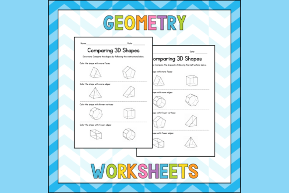 Exploring the Properties of 3D Shapes Through Engaging Worksheets