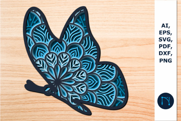 Layer Butterfly Paper Cut Mandala 3d SVG: A Creative Solution for Artists and Crafters