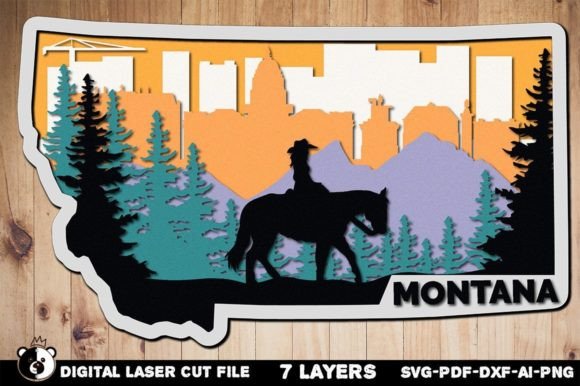 Montana, 3D Layered Laser Cut: A Practical Approach to Creative Wood Projects