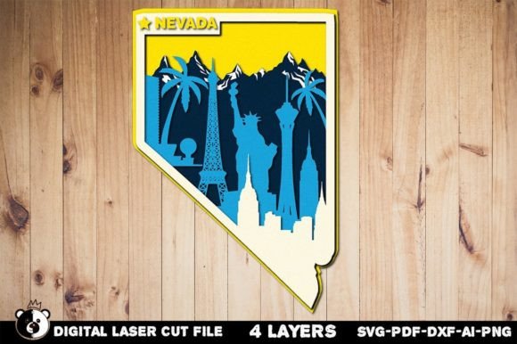 Nevada 3D Layered Laser Cut File: A Comprehensive Guide for CNC Projects