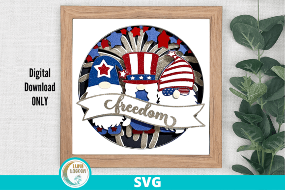 Patriotic Gnomes 3D SVG: A Creative Way to Celebrate Independence Day