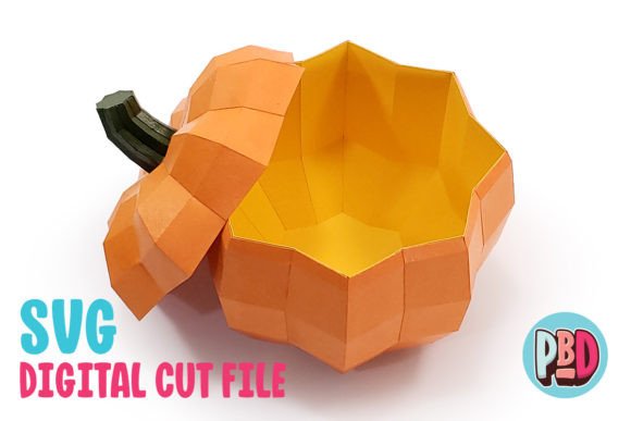Pumpkin Treat Bowl 3D Papercraft