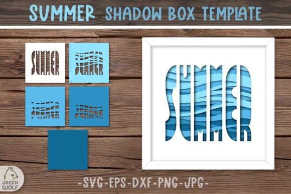 Summer Sea 3D Layered Papercut SVG
